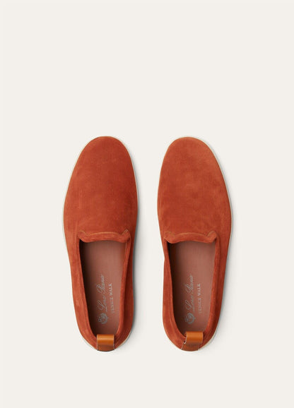LoroPiana Venice Walk Loafer Dark Brick