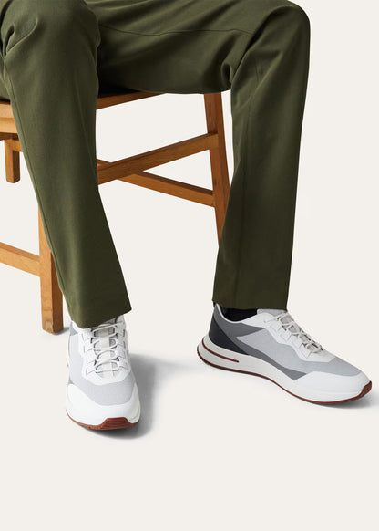 LoroPiana Week End Walk Sneaker Frost Gray