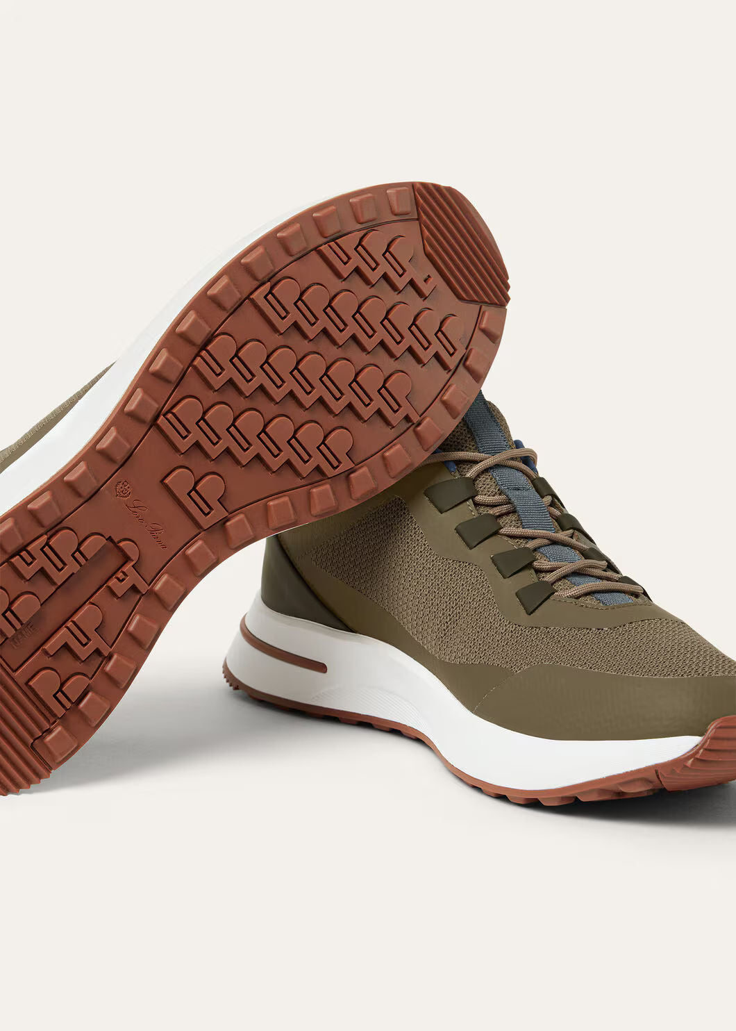 LoroPiana Week End Walk Sneaker Baobab