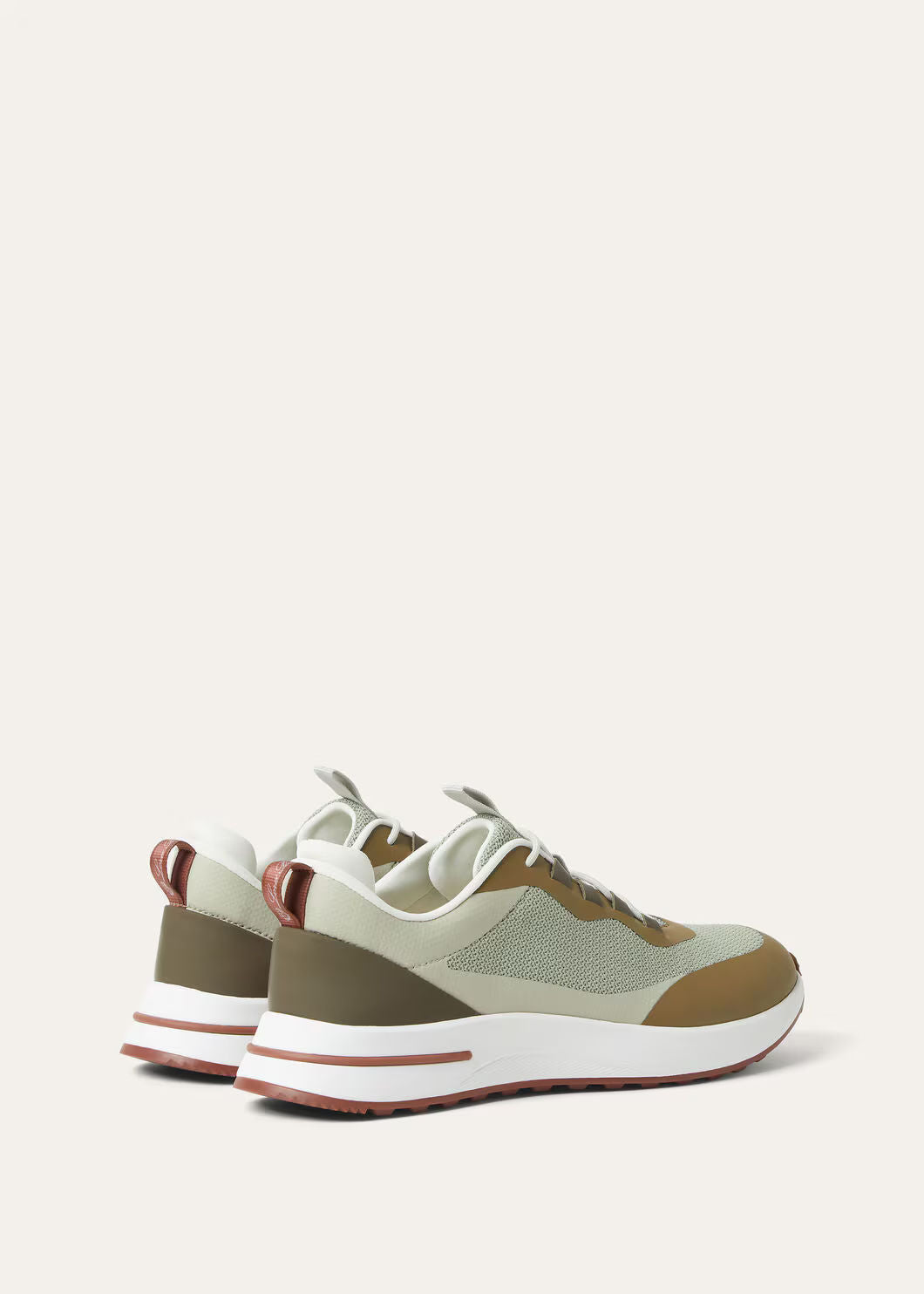 LoroPiana Week End Walk Sneaker Frost Dark Green