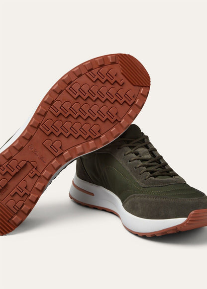 LoroPiana Week End Walk Sneaker Ireland Green