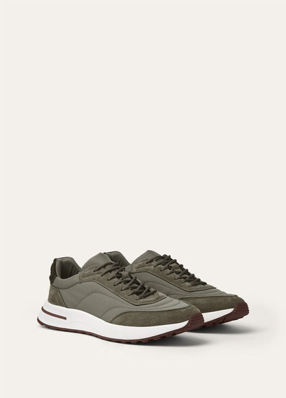 LoroPiana Week End Walk Sneaker Tobacco