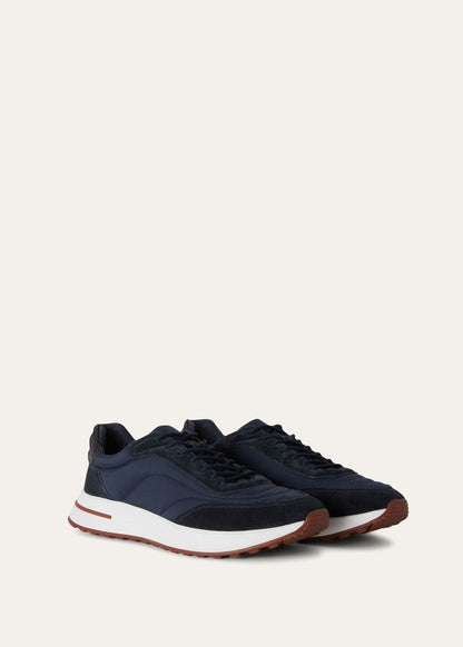 LoroPiana Week End Walk Sneaker Blue Navy