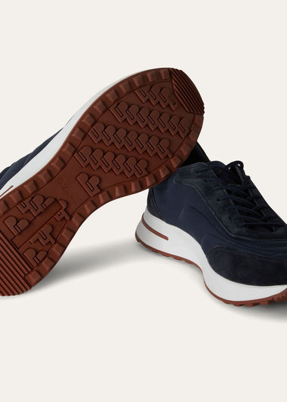 LoroPiana Week End Walk Sneaker Blue Navy