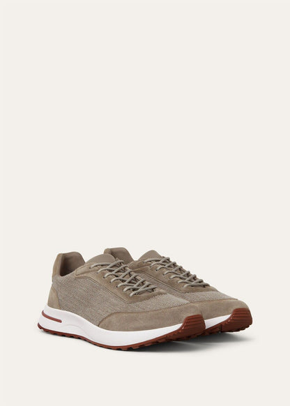 LoroPiana Week End Walk Sneaker Wheat Stitch