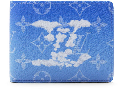 Louis Vuitton Slender Wallet Clouds Monogram Blue