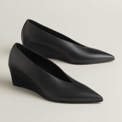  Hermes Louna 55 Pump Noir
