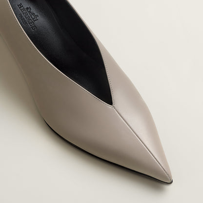  Hermes Louna 55 Pump Beige Galet
