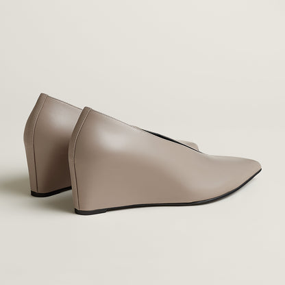  Hermes Louna 55 Pump Beige Galet