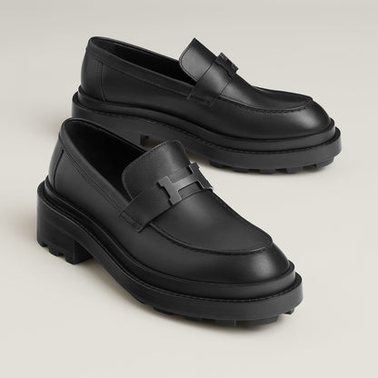  Hermes Louvre Loafer Noir