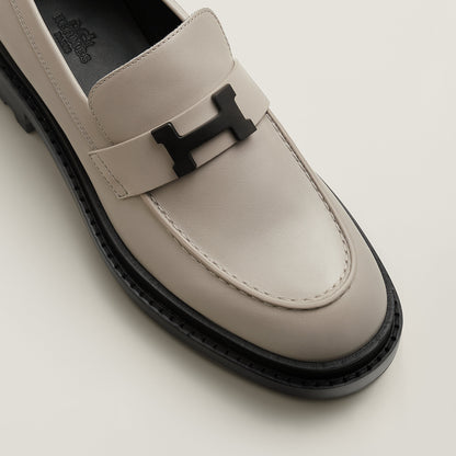  Hermes Louvre Loafer Beige Galet