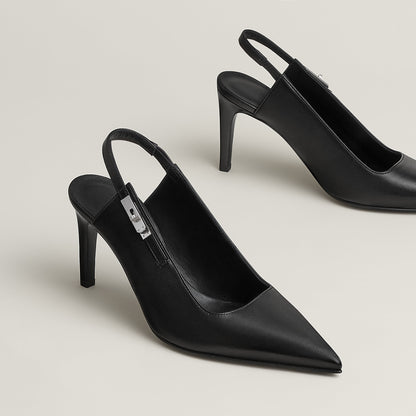  Hermes Lover 80 Pump Noir