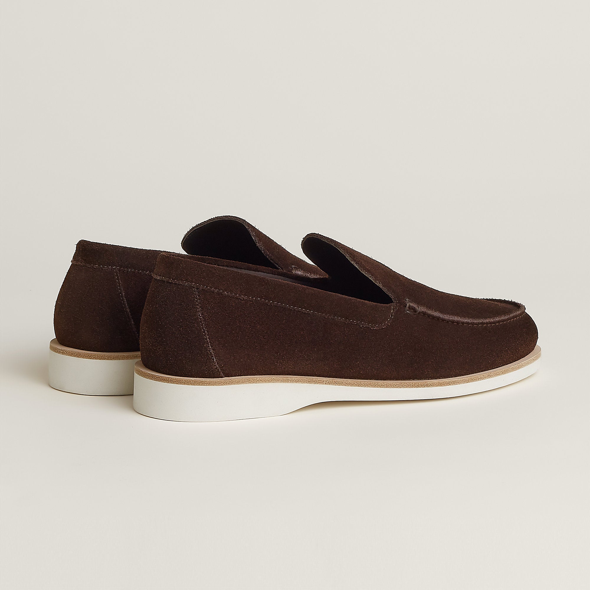  Hermes Low Loafer Beige Sable