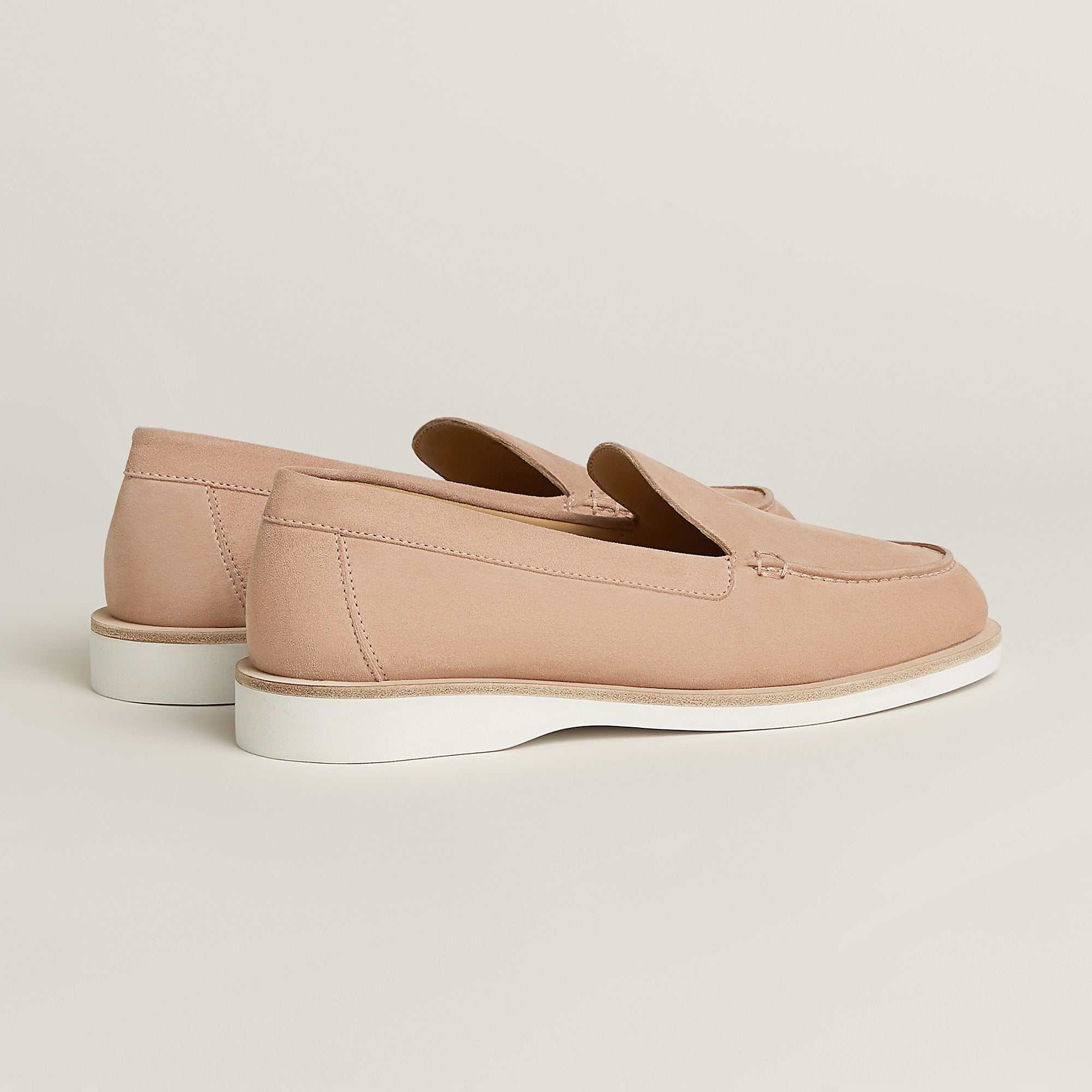  Hermes Low Loafer Beige Perlino