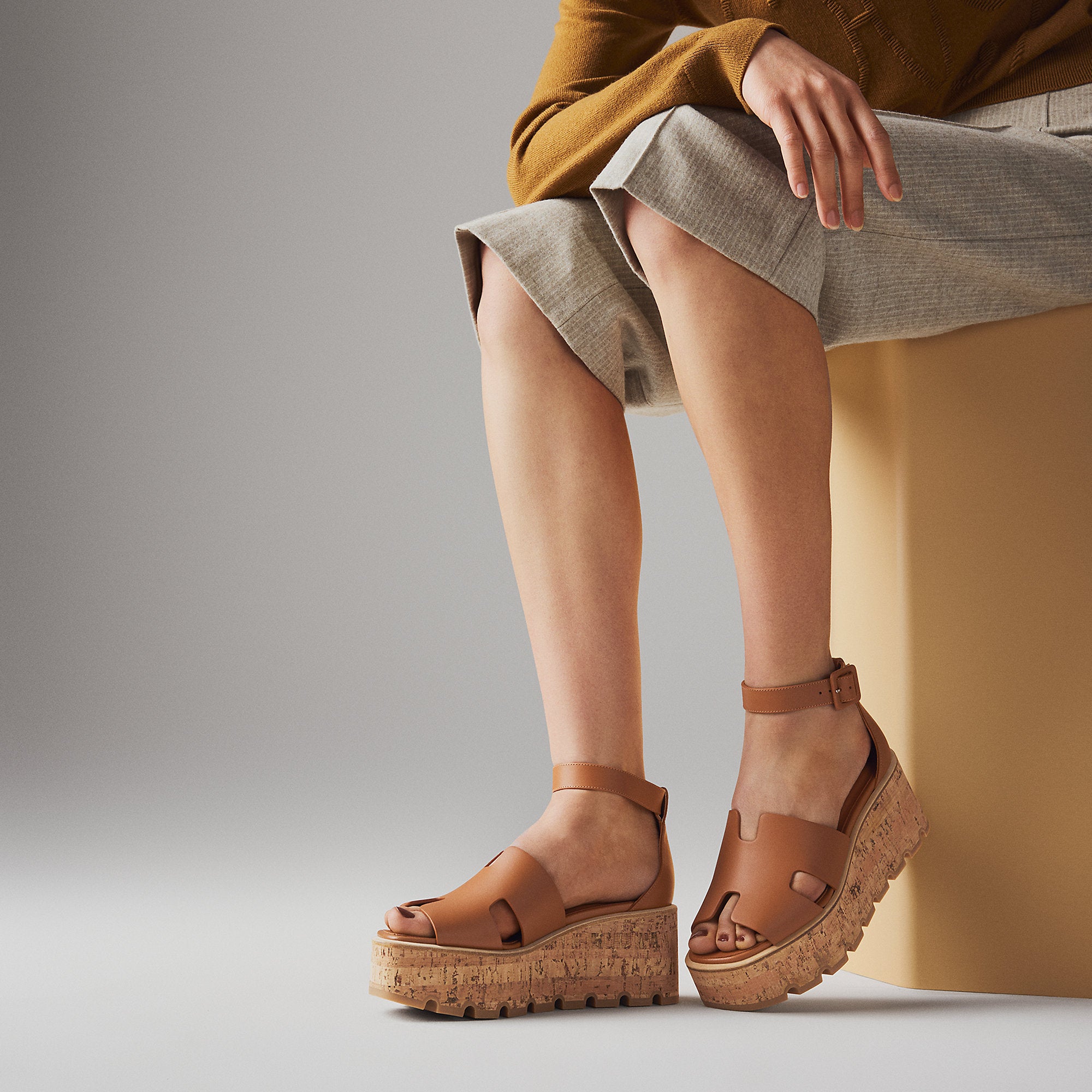  Hermes Luce 30 Sandal Naturel