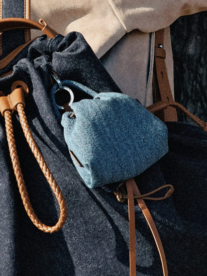 Songmont Lucky Pouch Charm Denim