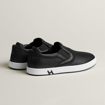  Hermes Lucky Slip On Sneaker Noir