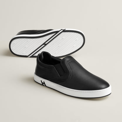  Hermes Lucky Slip On Sneaker Noir