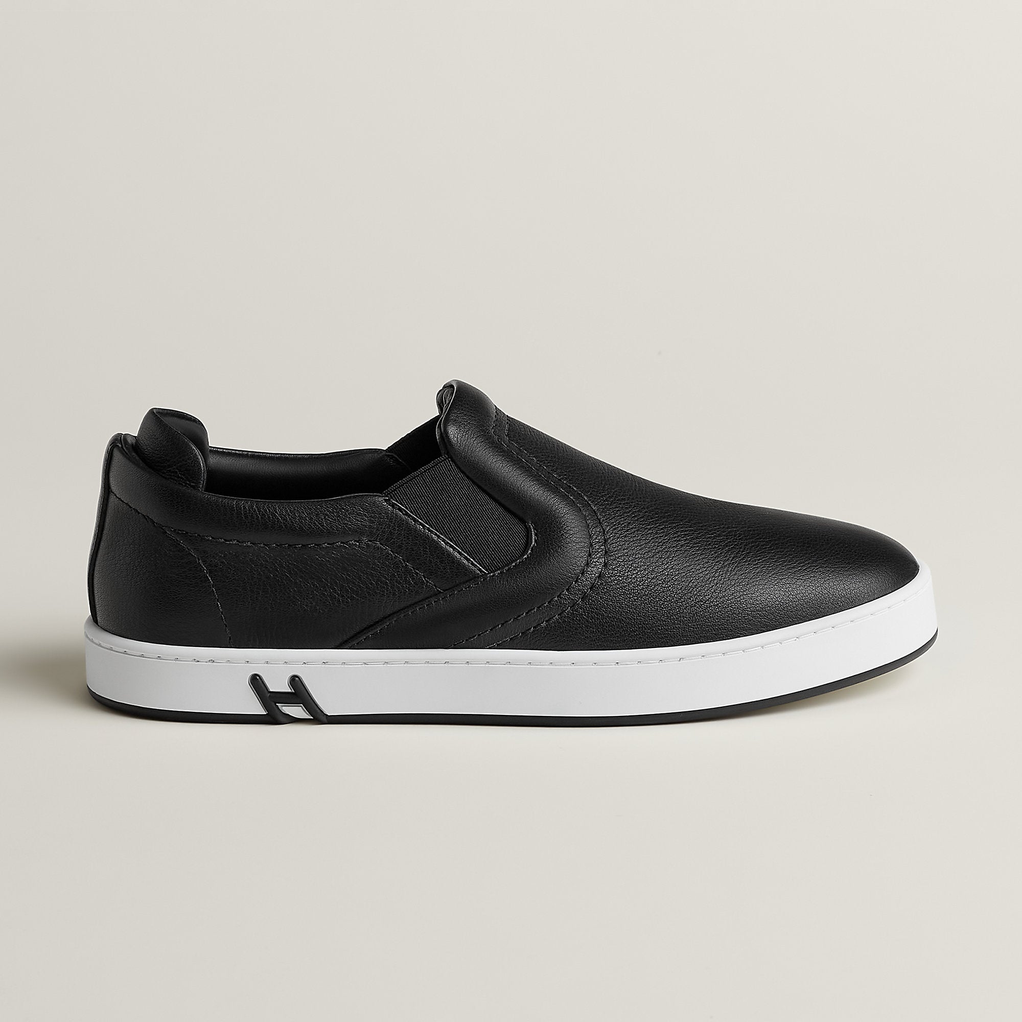  Hermes Lucky Slip On Sneaker Noir