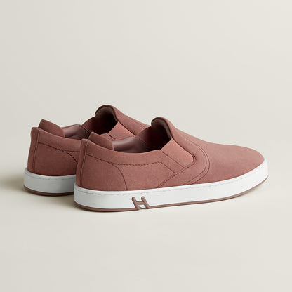  Hermes Lucky Slip On Sneaker Rose Antique