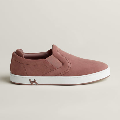  Hermes Lucky Slip On Sneaker Rose Antique
