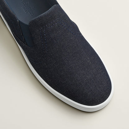  Hermes Lucky Slip On Sneaker Bleu Brut
