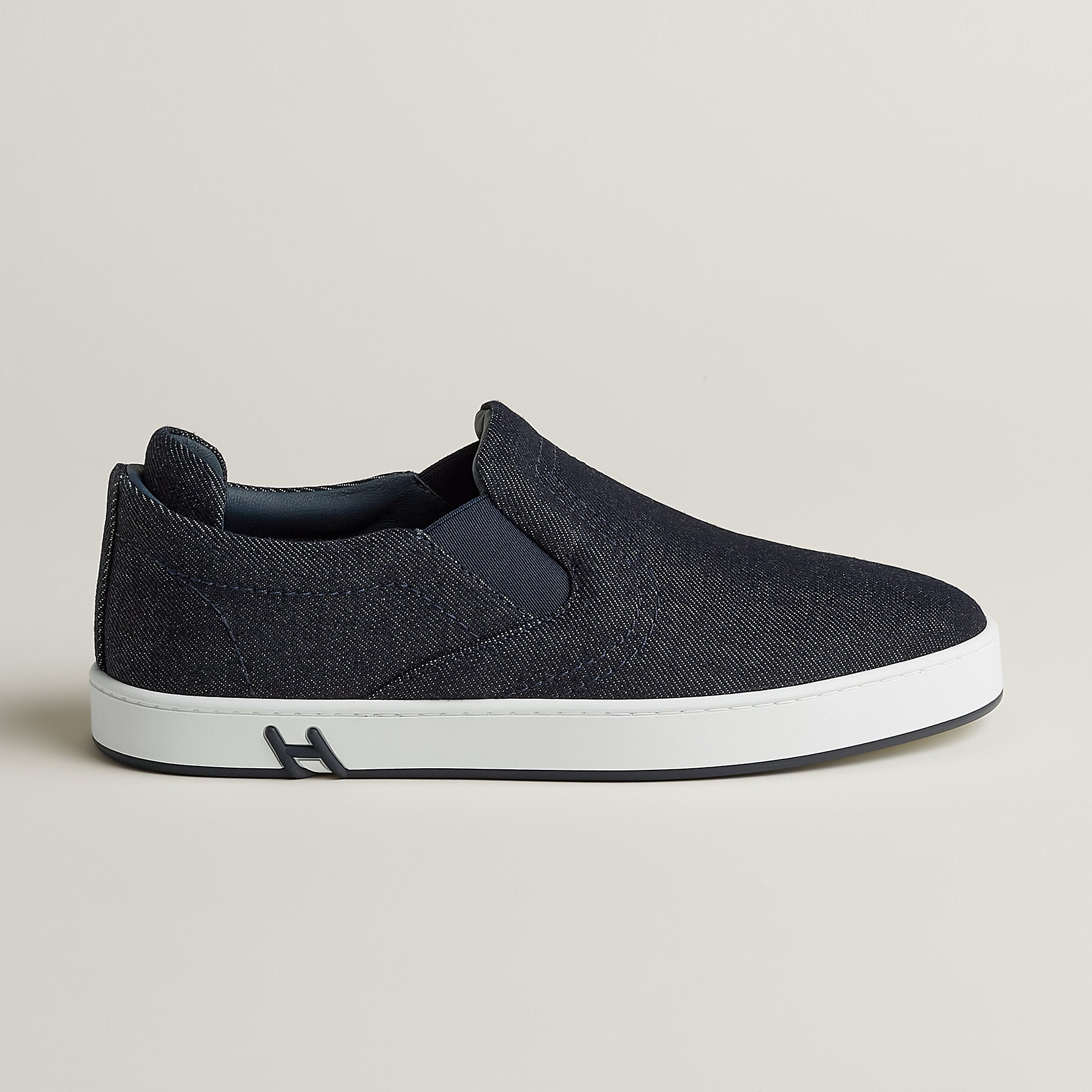  Hermes Lucky Slip On Sneaker Bleu Brut