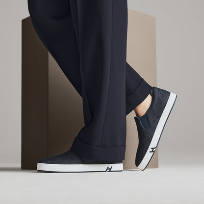  Hermes Lucky Slip On Sneaker Bleu Brut