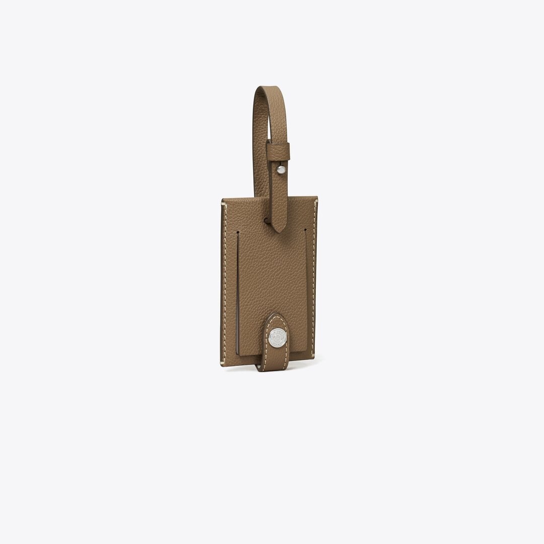 Tory Burch Luggage Tag Wild Mushroom