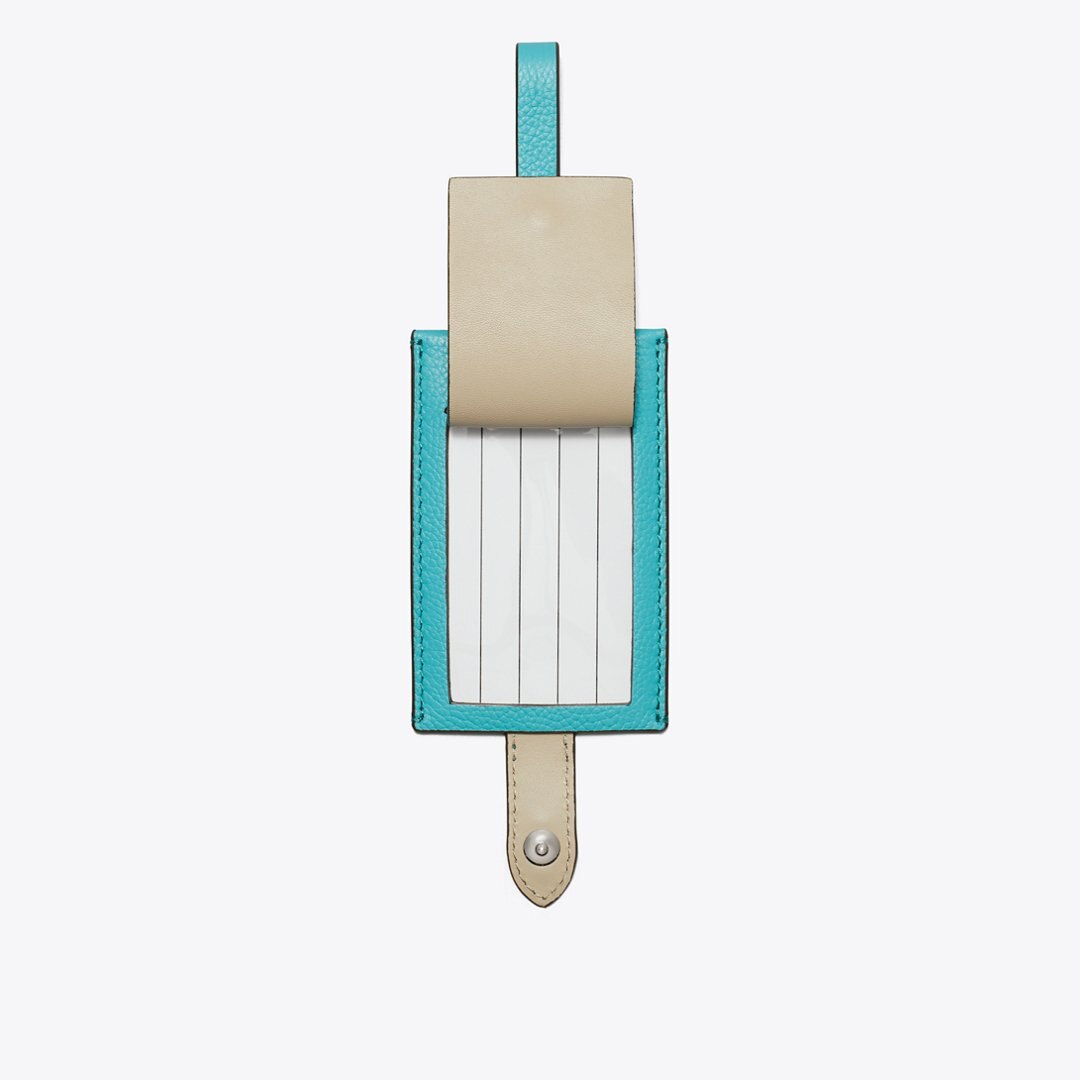 Tory Burch Luggage Tag Soft Turquoise