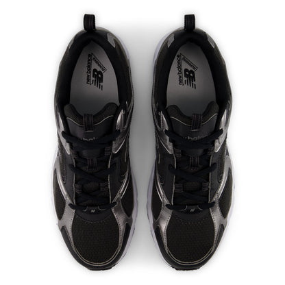 New Balance 408 Black Cement with Dark Silver Metallic and Black