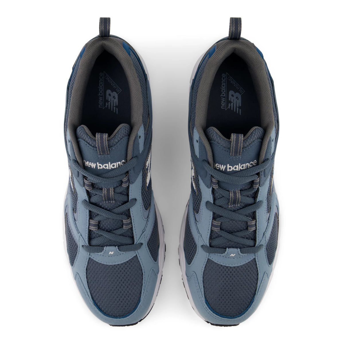 New Balance 408 Zinc Blue with Shadow Blue and White