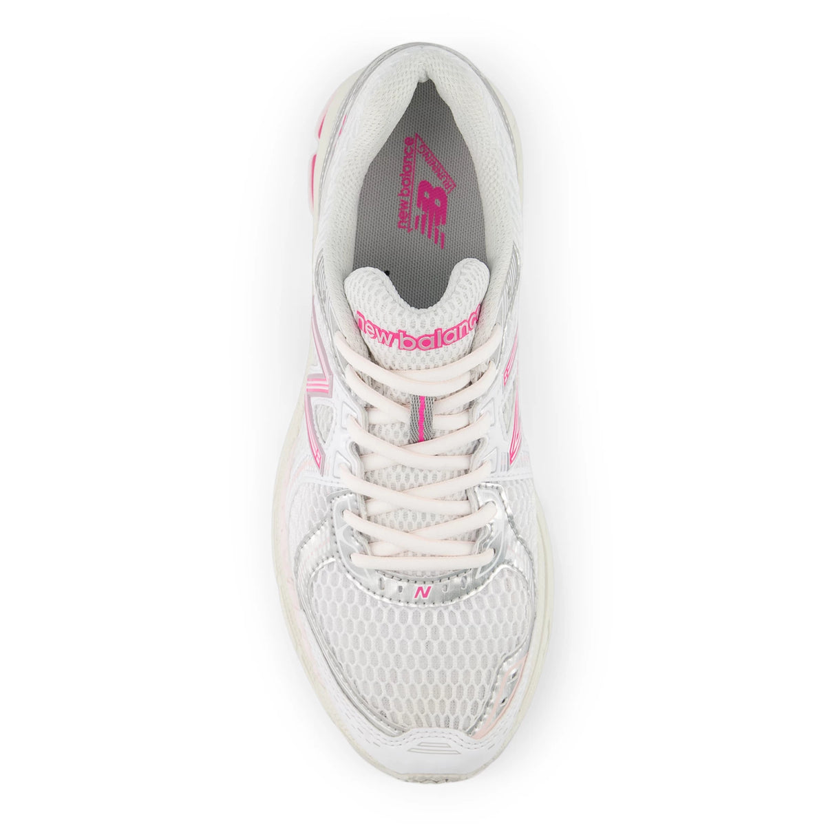 New Balance 860v2 Nb 103 White with Pink Heat and Silver Metallic