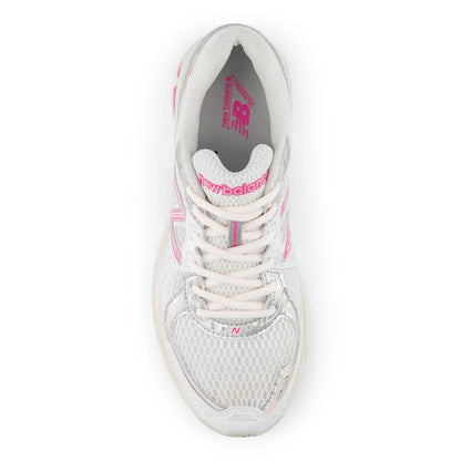 New Balance 860v2 Nb 103 White with Pink Heat and Silver Metallic