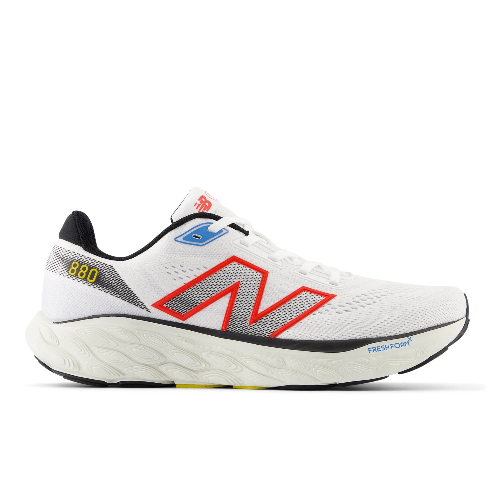 New Balance Fresh Foam X 880V14 White With Neo Flame And Black White With Neo Flame And Black