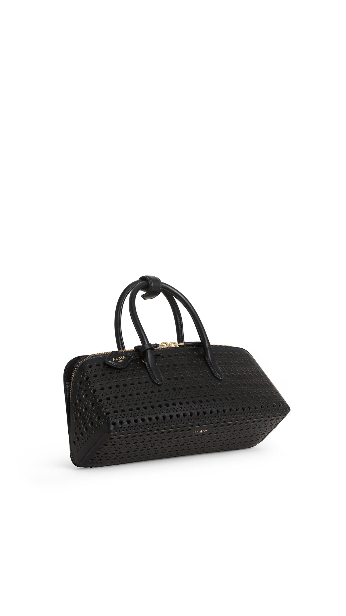 Alaïa Delta Small Bag In Perforated Vienne Calfskin