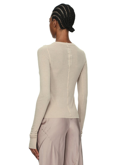 Rick Owens Cropped Rib LS T