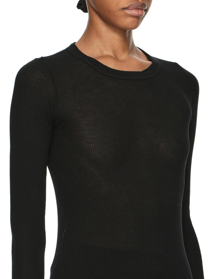Rick Owens Cropped Rib LS T