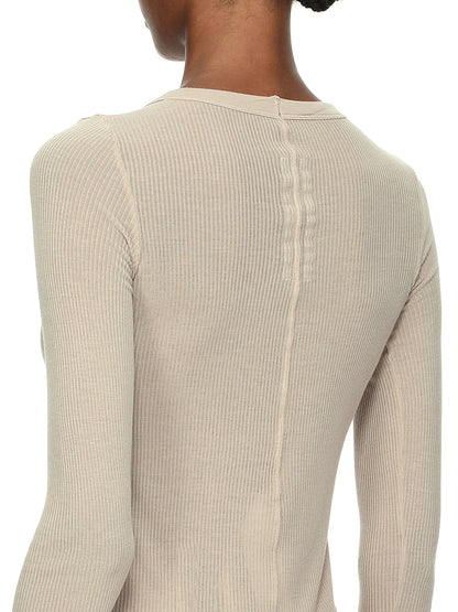 Rick Owens Cropped Rib LS T