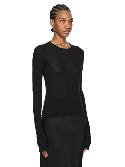 Rick Owens Cropped Rib LS T