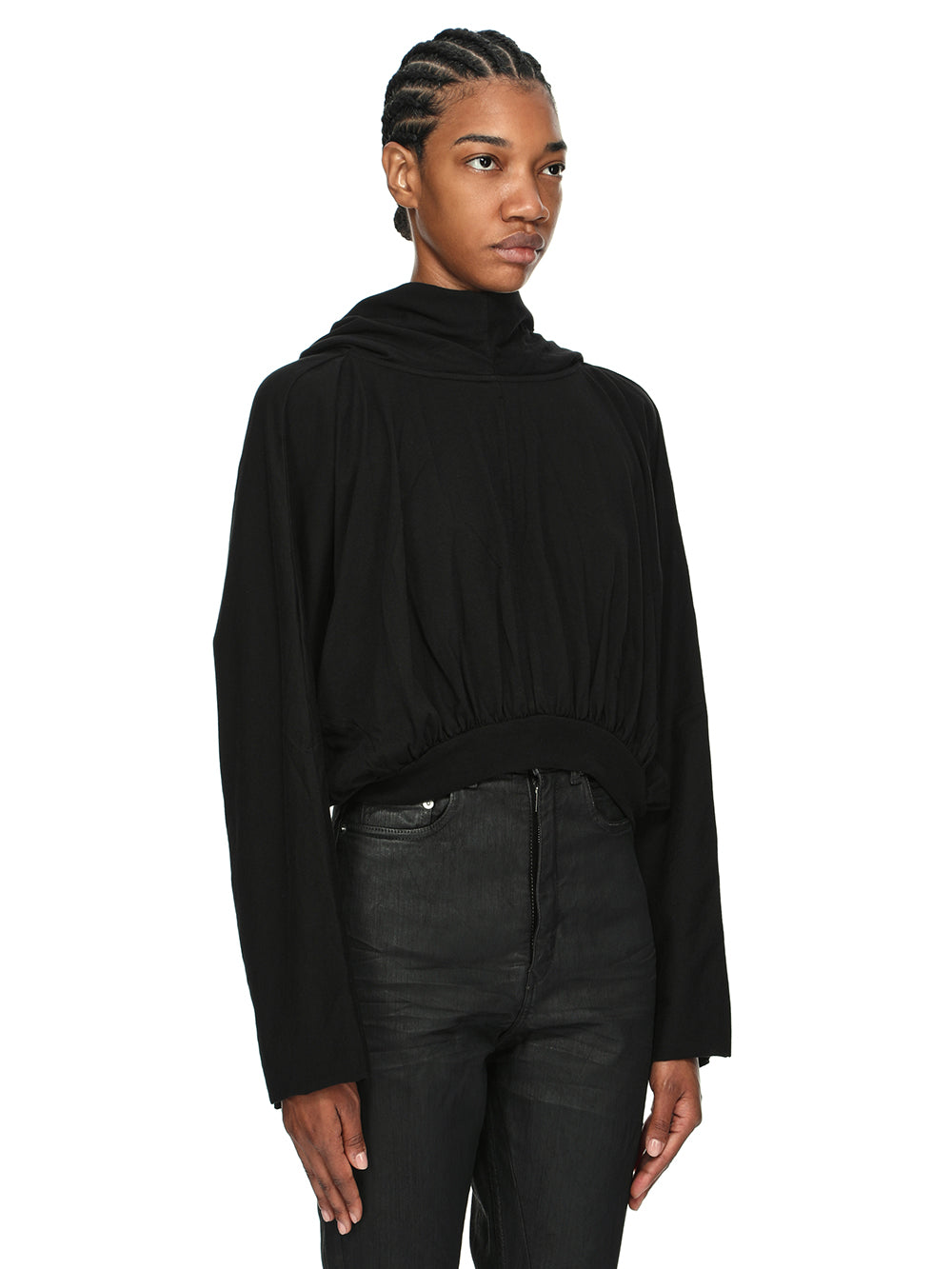 Rick Owens Cropped Hooded Top