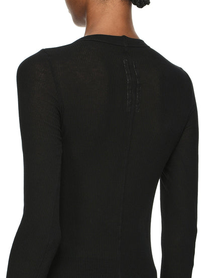 Rick Owens Cropped Rib LS T