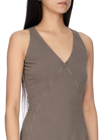 Rick Owens V Neck Column Dress