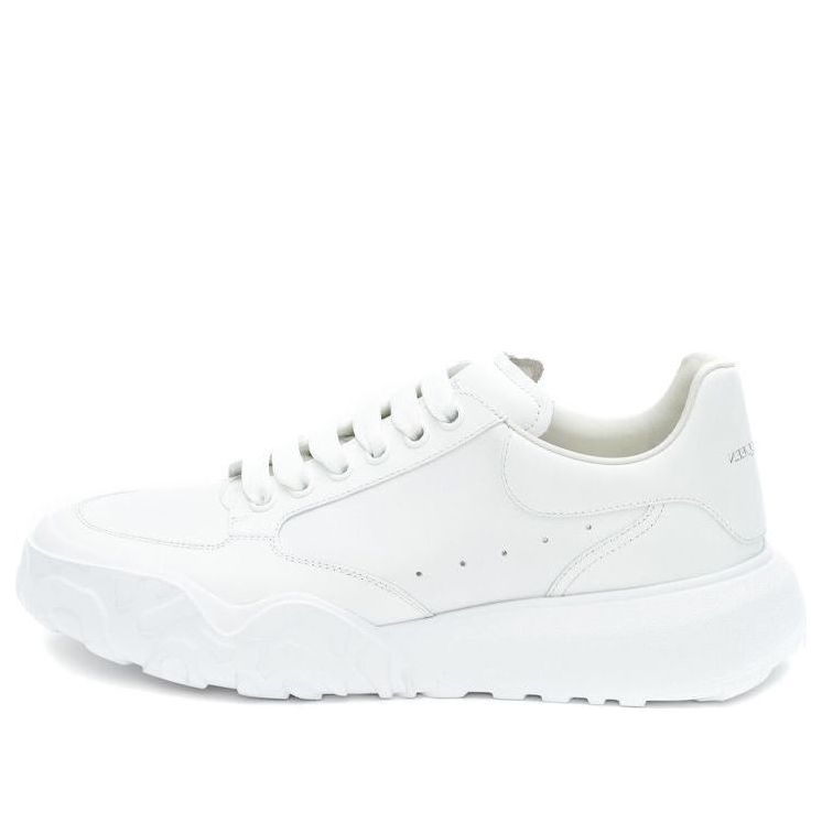 Alexander McQueen Court Trainers White Leather
