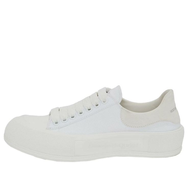Alexander McQueen Deck Skate Plimsoll Lace-Up White (Women's)