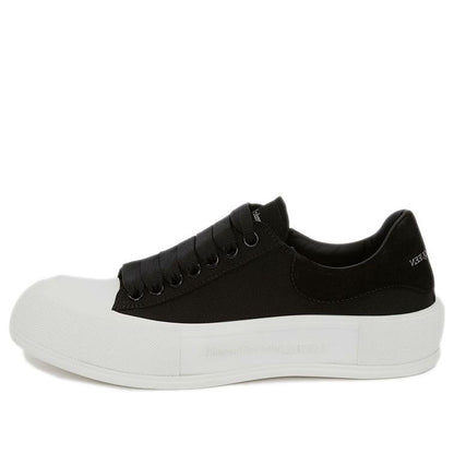 Alexander McQueen Deck Skate Plimsoll Lace-Up Black (Women's)