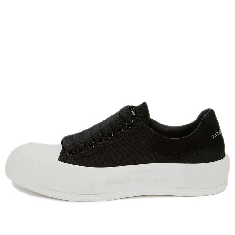 Alexander McQueen Deck Skate Plimsoll Lace-Up Black (Women's)