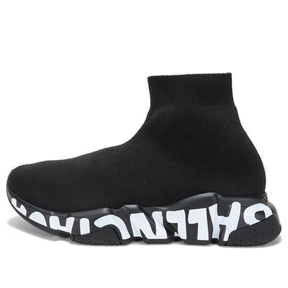 Balenciaga Speed Graffiti Black White (Women's)
