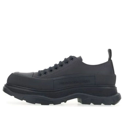 Alexander McQueen Tread Slick Low Lace Up Leather Grey