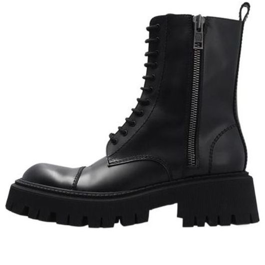 Balenciaga Tractor Zip Up Combat Boot Black (Women's)